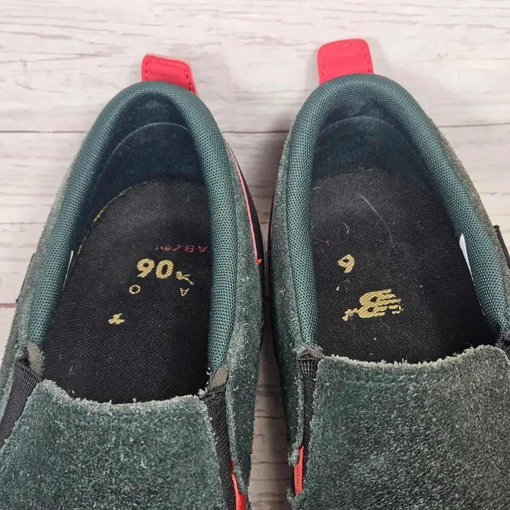 New Balance 306 Jamie Foy Men's 10.5 Dark Green Red Slip On Skate Suede Gum